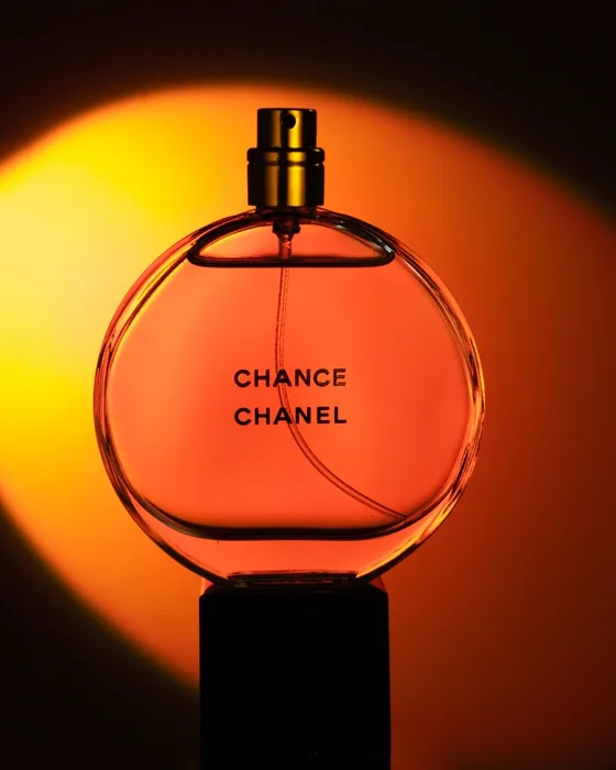 Designer perfume on live auction